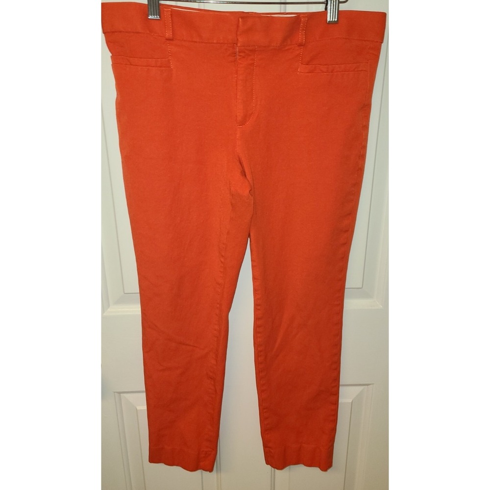 Banana Republic Orange Cropped Ankle Pants